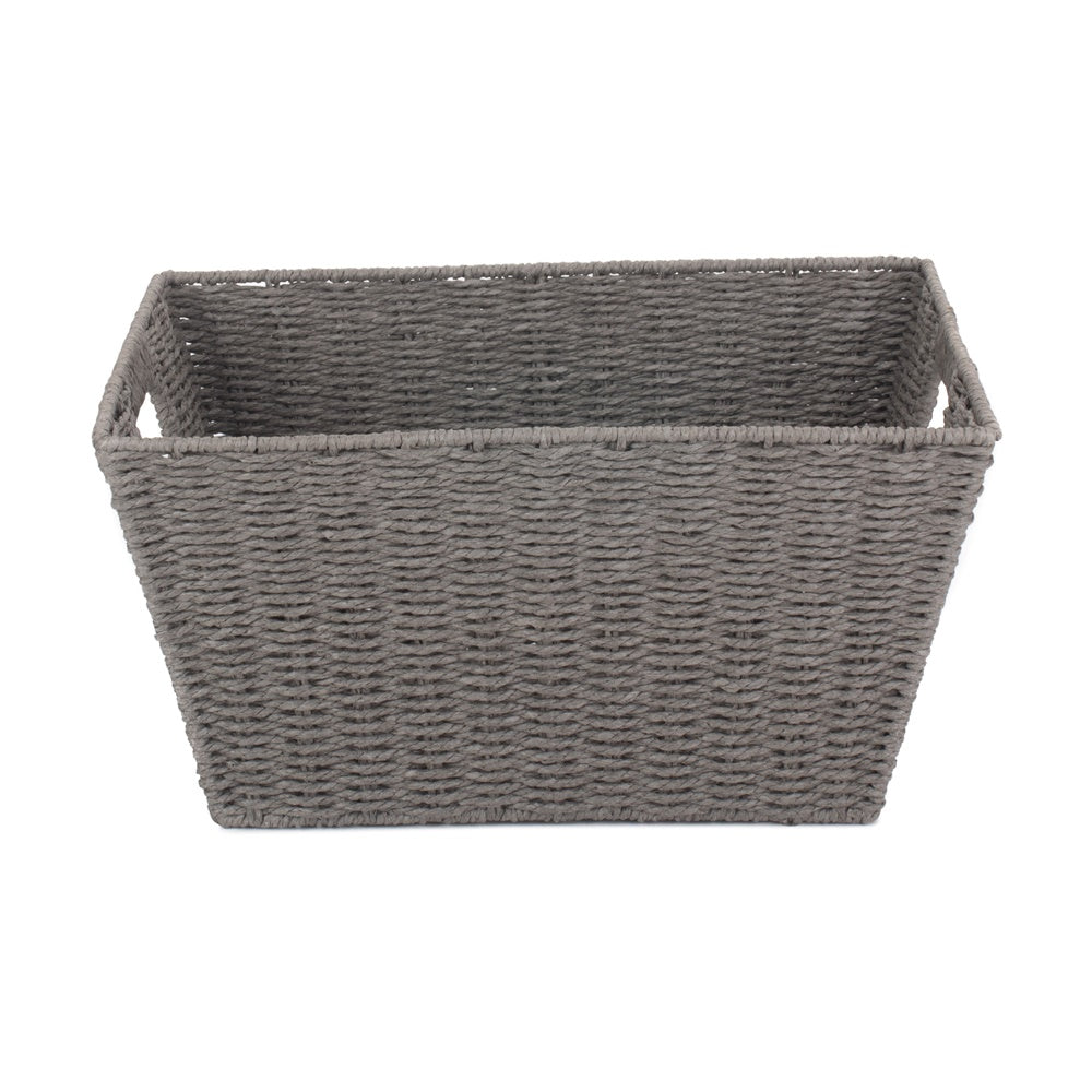 Grey Paper Rope Deep Serving Tray
