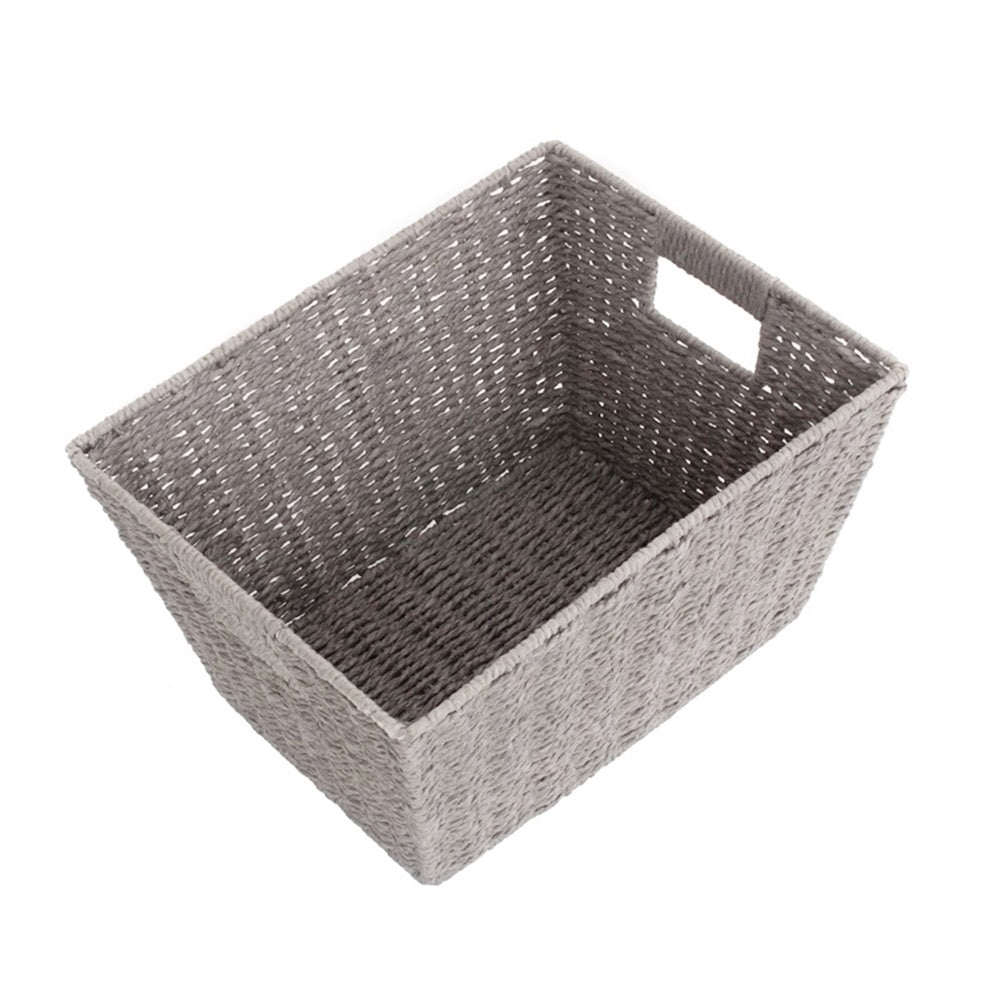 Grey Paper Rope Deep Serving Tray